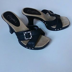 Candies black sandals size 6 1/2